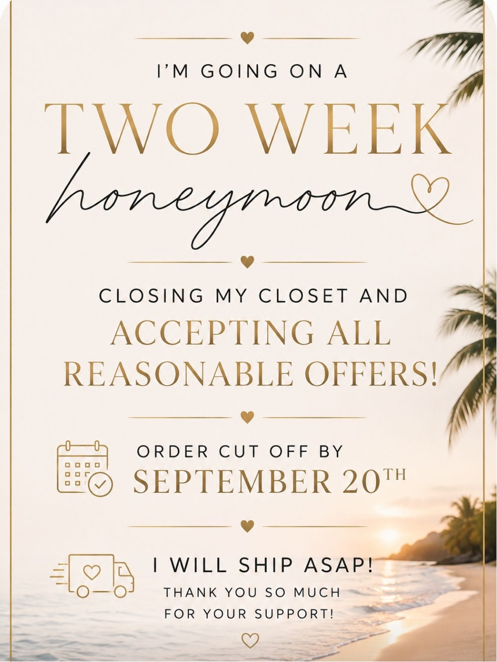‼️VACATION CLOSET SHUT DOWN‼️ ACCEPTING ALL REASONABLE OFFERS